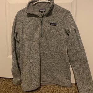 Patagonia Women's Better Sweater 1/4-Zip Fleece Birch White
